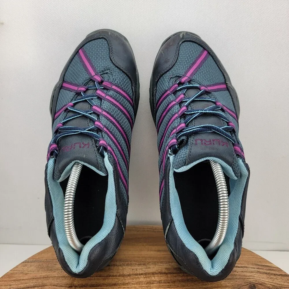 Kuru Womens Size 10.5 Chicane Gray & Purple Trail Hiking Walking Shoes 200620E